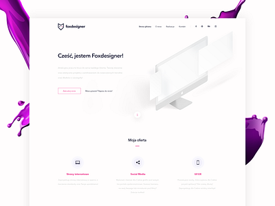 Design of my portfolio design landing page logo minimalism portfolio typogaphy typography vector web web desgin website