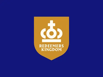 Redeemers Kingdom antique branding crown geometric identity logo minimal monogram personal shield symbol typography vector vintage