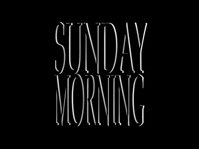 Sunday Type 3d adobe illustrator adobe photoshop art branding custom type custom typeface custom typography graphic design graphic art logo design minimal type type art type challenge type daily typographer typographic typographic design typography