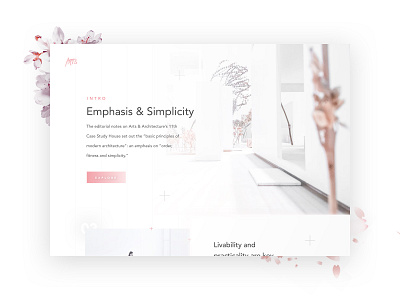 Simplicity - Daily Exploration daily gradients minimal pink sakura ui white