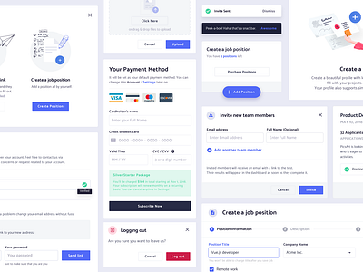 Component Library app component design design system dialog figma illustration options ui ux vector web