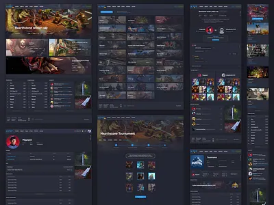 Pvp website branding design esport flat logo minimal ui ux web website