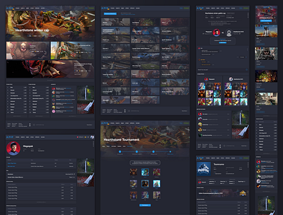 Pvp website branding design esport flat logo minimal ui ux web website