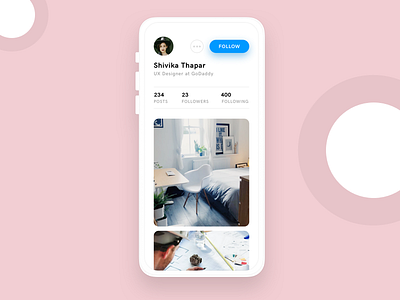 Instagram refresh app design design inspiration inspiration instagram mobile app design profile profile design refresh ui ui ux ui concept ui design ui exploration ux visual design