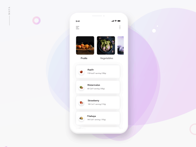 Prototype- Healthy Recipe Mobile App animation app art brand branding character clean design icon illustration illustrator ios minimal mobile ui ux web website