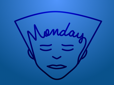 Monday Chopped illustration typography