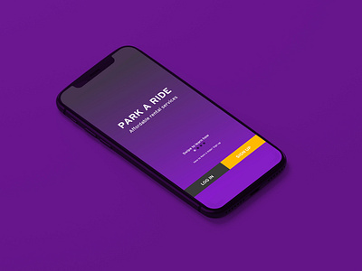 Park and Ride app branding typography ui ux