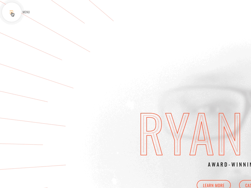 Portfolio Menu menu menu design minimal ui web