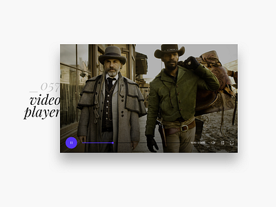 Daily UI #057 - Video Player 057 dailyui dailyui057 django interface design ui video player