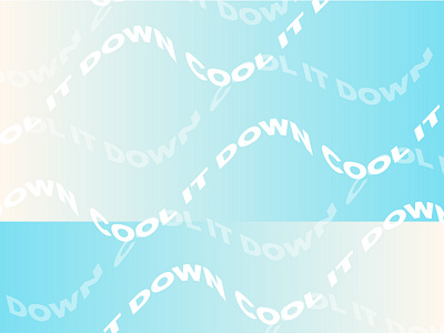 Cool it down blue design illustration vector