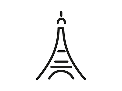 Eiffel Tower Icon eiffel tower france french icon icon a day icon design iconography icons set illustration minimalism