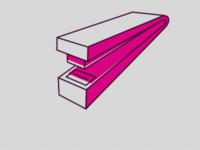 Stapler 2d animation adobe aftereffects adobe illustrator animation design flat icon illustration logo motion design motiongraphics vector