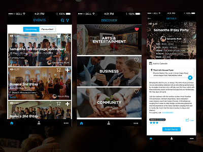 Events design ui ux