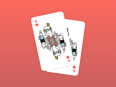 King Of Hearts design illustration