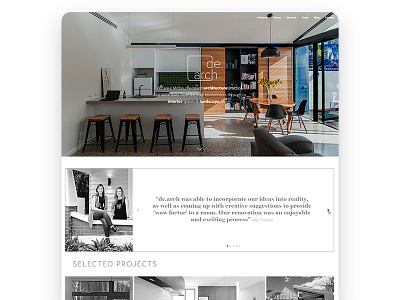 De Arch Website Design Concept architecture design website website concept