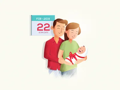 Her journey to planet Earth - 8 animation baby birthday character chennai family gift illustration india krishna kumar parenting texture