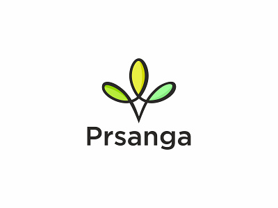 Prsanga final logo colorful fimbird flower logo logodesigner prsanga