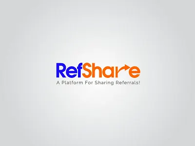 Refshare branding design logo logo design minimal typography