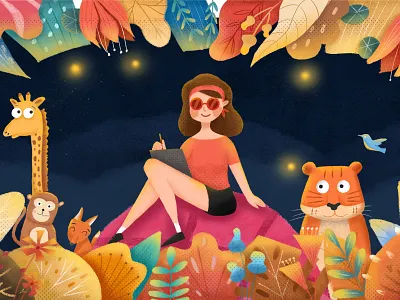 Hello, dribbble illustration