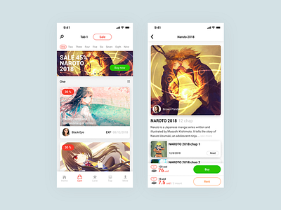 Story App design graphic typography ui vector