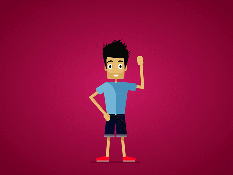 Hello Dribbble 2d 2d animation after effect aniamtion colour scheme creative debut debutshot design flat gif illistration illustration illustrator vector