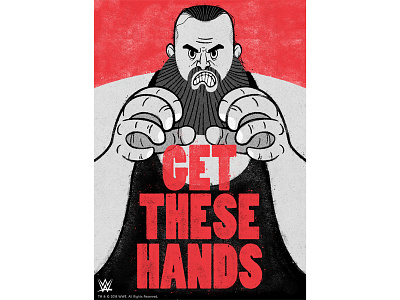 WWE official show at Gallery1988 braun strowman design gallery getthesehands monsteramongmen print raw wrestler wrestling wwe