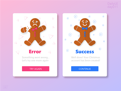 Flash Messages (Success / Error) app app concept dailyui day 011 design flash messages illustration ios ui vector