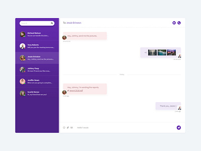 Chat chat chat app design flat message minimal ui ux webdesign