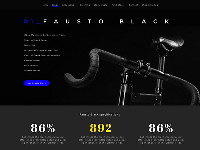 Fausto black design ui web