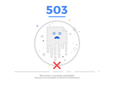 Web 503 Error error error page error503 illustration photoshop ps ui web