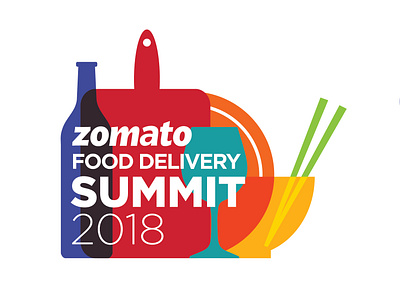 Zomato Food Summit Logo art design food illustration logo logo a day logodesign summit vector