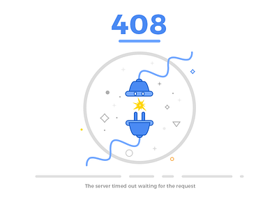 Web Error 408 error error 408 error page illustration photoshop ps ui