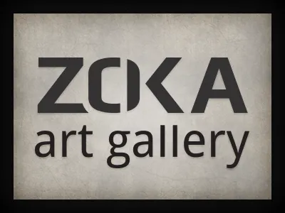 Zoka Art Gallery branding logo logo design qchar design