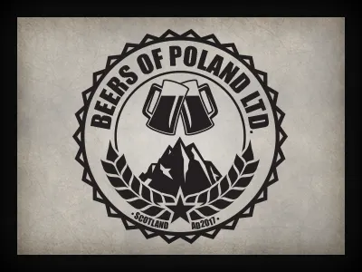 Beers of Poland branding logo logo design qchar design