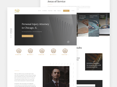 Personal Injury Law Firm Website design injury law lawfirm personal simple ui ux web webdesign website