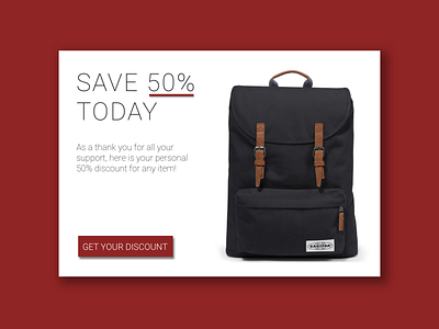 036 Special Offer app box daily 100 daily 100 challenge dailyui design flat minimal mockup red special offer ui ux web