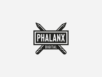 Phalanx logo concept creative logo dmitry krino krinographics logotype pen phalanx tablet typography