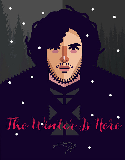 Jon Snow adobe adobeillustrator artwork inspiration creative design drawing flat gfxmob graphicdesign illustration illustration daily illustrationoftheday pirategraphic thedesignfix typography vector vectorart visualdevelopement