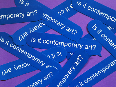 Is it contemporary art? sticker design bubble contemporary contemporaryart design font funny graphic graphicdesign illustration illustrator letter logo messenger printable printdesign sticker type typography