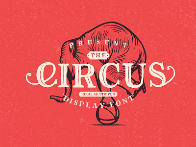 Freebie: The Circus Display Font classic display font free freebie logo modern pixelbuddha retro rough typeface