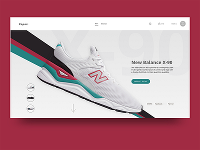 Zapaz Shoes Store clean fashion ui ux webdesign