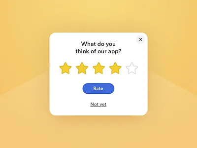 Daily UI 016 daily ui daily ui 016 interface overlay pop up rating stars