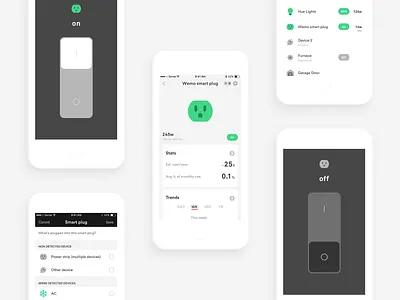 Sense smart plug integration energy home mobile sense smart home smart plug ui