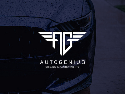 Auto Genius logo auto cars carwash logo logo design logo maker minimal minimal logo minimalist logo minimalist logo design modern logo modern logo design wash