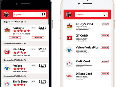 Fuel Finder Ap app design fuel gas graphic mobile ui uxd