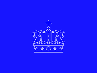 Crown Mark crown icon king line logo minimal royal