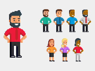 8-bits 2d 8 bit after effects arcade character character design illustration retro