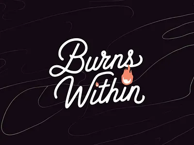 Burns Within - Logo Animation 2d after effects animation brand branding burning burns design fire flame illustration logo loop particles vector within