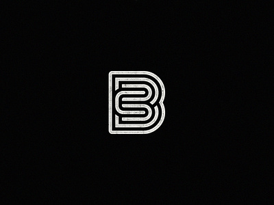 B+C Mark black branding icon logo mark monoline simple typography
