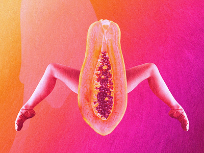 May the lord open color papaya pop art